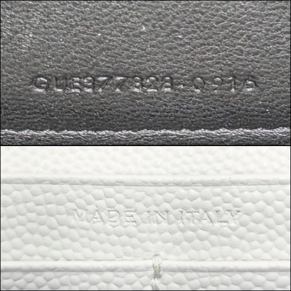 ✨️💎AUTHENTIC  SAINT LAURENT CASSANDRE CHAIN WALLET IN GRAIN DE POUDRE LEATHER - Picture 15 of 15